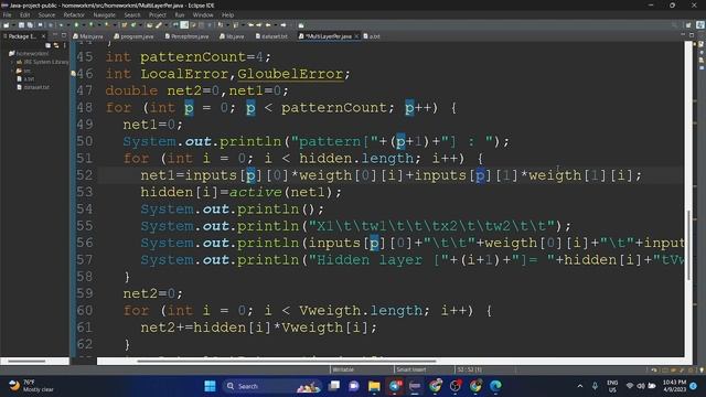 شرح ml عملي 5 | simple example Java code for a multi-layer perceptron with one hidden layer. смотреть онлайн