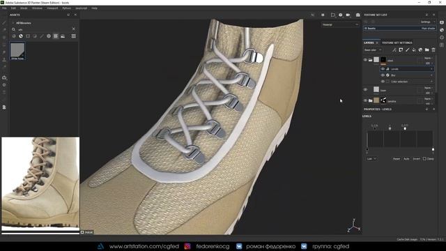 BLENDER 3.0 РЕТОПОЛОГИЯ БОТИНОК / ЗАПЕКАНИЕ / ТЕКСТУРИРОВАНИЕ смотреть онлайн