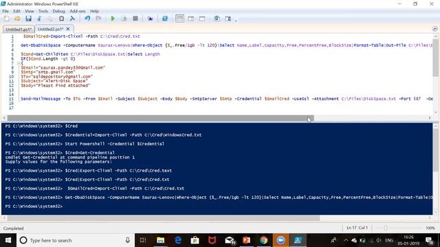 PowerShell For DBA Part-5 (Credential management and MailMessage) смотреть онлайн