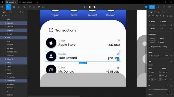 How to make a Mobile Banking UI Design Application in Figma | Figma Tutorial