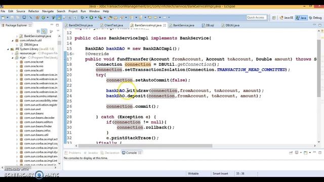 23.JDBC transaction management example |JDBC Transaction Management смотреть онлайн