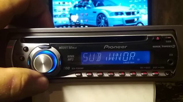 Pioneer DEH-P3950MP настройка часов и скрытые настройки эквалайзера смотреть онлайн