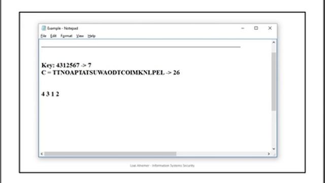 Row Transposition Cipher Encryption / Decryption - شرح بالعربي - Subtitled смотреть онлайн