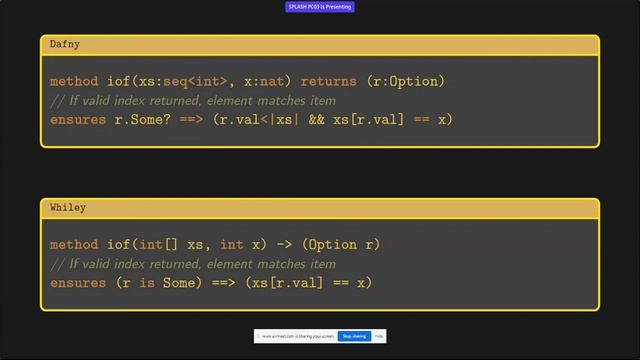 [GPCE] Language Design meets Verifying Compilers смотреть онлайн