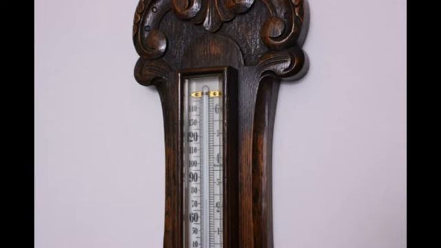 Solid Oak Aneroid Barometer c1912 смотреть онлайн