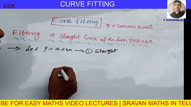 CURVE FITTING INTRODUCTION IN TELUGU Fitting straight line procedure смотреть онлайн