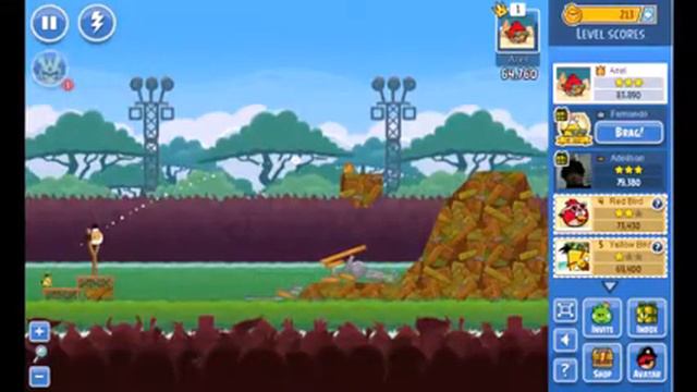 Angry Birds Friends Weekly Tournament - Week 42 Level 2 (84,760) No Power-Ups смотреть онлайн