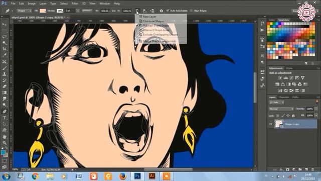 Tutorial membuat Pop Art Retro di Photoshop - Minatozaki Sana смотреть онлайн