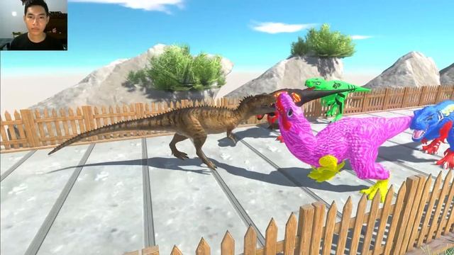 Jurassic World Evolution Dinosaur Hunting T-rex Superhero Vs T-rex Marvel & Dc Speed Race смотреть онлайн