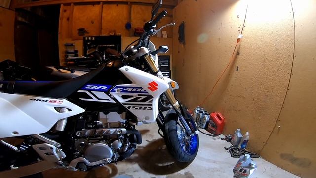 Suzuki DRZ400SM First Maintenance Interval And Oil Change Procedure
