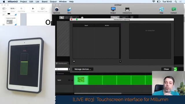 [LIVE #03] Touchscreen interface (to control Millumin) смотреть онлайн