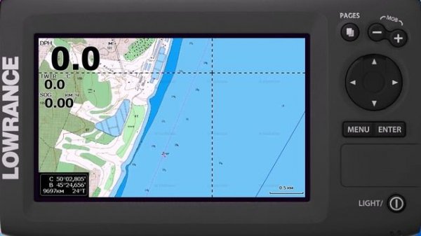 Карта глубин Волги для LOWRANCE Саратов - Волгоград