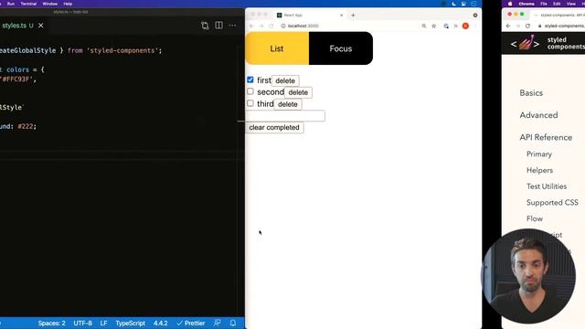 React by Example: Build a To Do List with Typescript, Hooks, and Styled Components - Part 2 смотреть онлайн