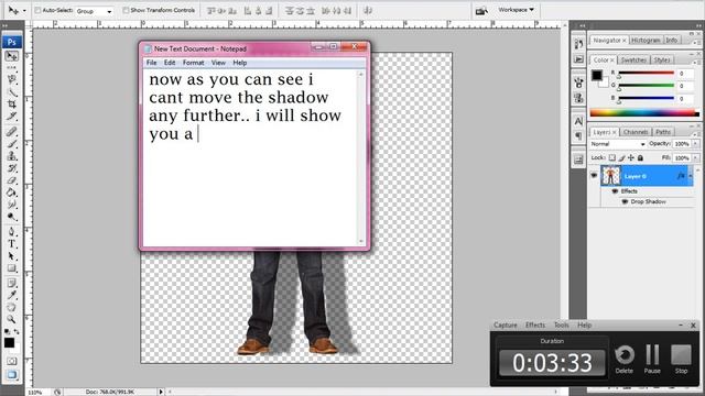 How to set Shadow in adobe Photoshop cs3 cs4 cs5 смотреть онлайн