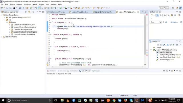Method Overloading in Java смотреть онлайн
