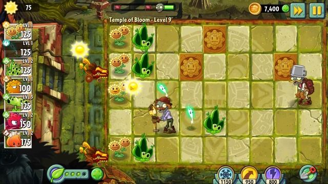 Trying to defeat zombies with the plants vs zombies 2 card game, finally the zombies beat me смотреть онлайн