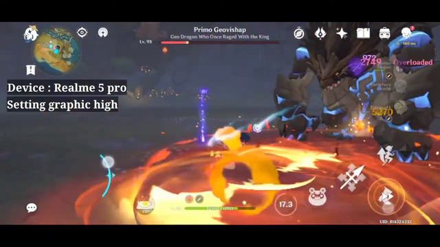 Raiden Shogun C0 showcase mobile gameplay vs geovishap | Genshin Impact смотреть онлайн