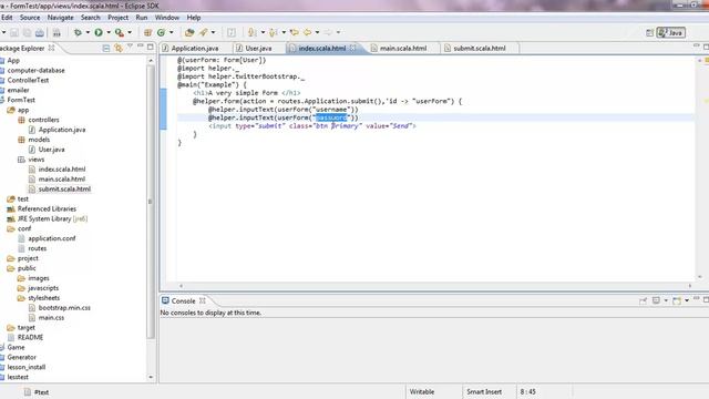 Play! Framework 2.0 Tutorial Simple Form смотреть онлайн