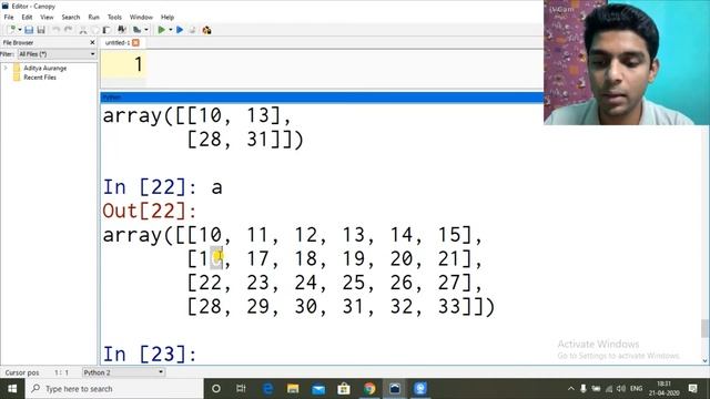 Slicing 2-D NumPy Arrays | Python | CS/IP 1/12 | CBSE 2020 смотреть онлайн
