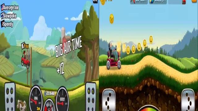 Hill Climb Racing 2 vs Angry Gran Racing | Android iOS Gameplay смотреть онлайн