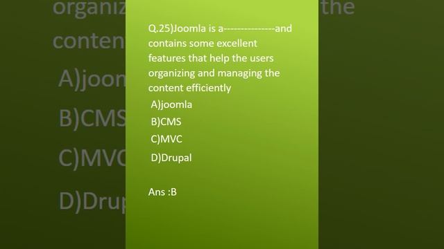 PHP Framework (Joomla / Druple) | Unit 6 | Adv PHP | Multiple Choice Questions With Answer смотреть онлайн