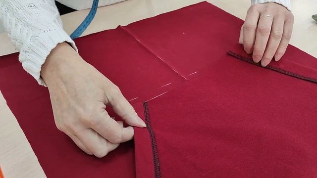 Как притачать карман к худи