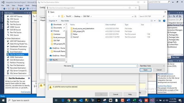 Flat File as SOURCE and TARGET in SSIS смотреть онлайн