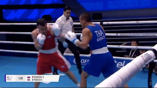Gabil Mamedov (RUS) vs. Khunatip Pidnuch (THA) IBA World Boxing Championships 2023 (63kg) смотреть онлайн