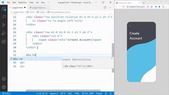 Convert UI Design to HTML, CSS Using Bootstrap 4 | Mobile Login Page #2 смотреть онлайн