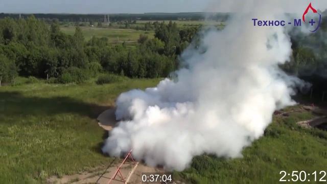 Тушение макета топливного резервуара РВС-1000 изотермическим модулем жидкой двуокиси углерода (МИЖУ смотреть онлайн