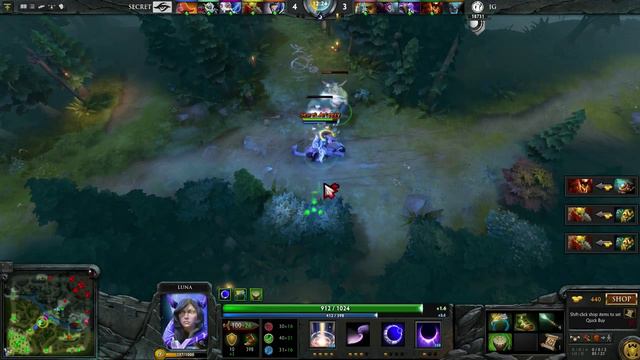 Arteezy (Luna) - TEAM SECRET vs. INVICTUS GAMING @ The International 2015 смотреть онлайн