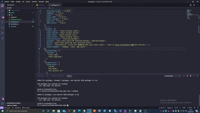 Criando template react + electron + instalador смотреть онлайн