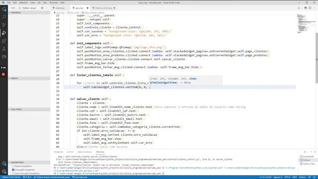 PyQt6: preenchendo a tabela (QTableWidget) de clientes смотреть онлайн