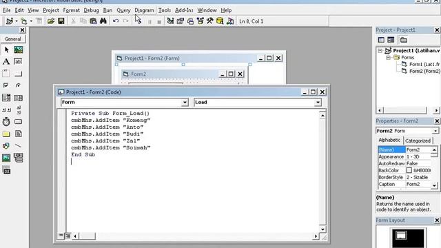 BELAJAR VISUAL BASIC 6.0 UNTUK PEMULA~ EPISODE 2 смотреть онлайн