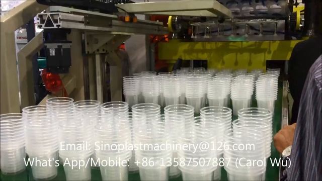 SPC 760B Servomotor Plastic Cup Thermoformin Machine With Robot Stacker,термоформовочная машина