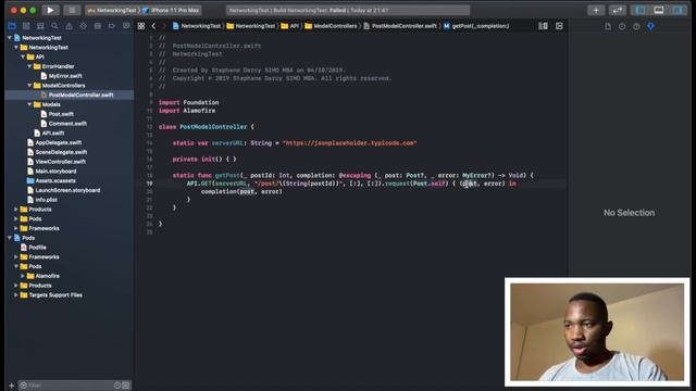 7/10 [API/REST/Swift5/iOS] ModelController de « Post » смотреть онлайн