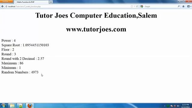 maths function php tamil смотреть онлайн
