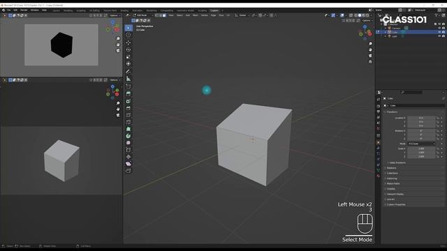 6. Difference between Object Mode and Edit Mode смотреть онлайн