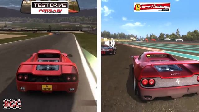 Test Drive Ferrari Racing Legends vs Ferrari Challenge - Ferrari F50 Graphics & Sound Comparison смотреть онлайн
