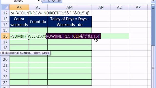 Excel MT142 p2: Array Formula for Counting Dates смотреть онлайн