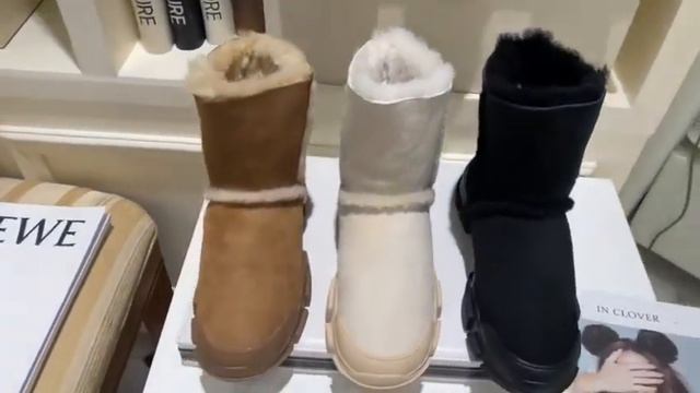 Водонепроницаемые сапоги UGG с объемными швами смотреть онлайн