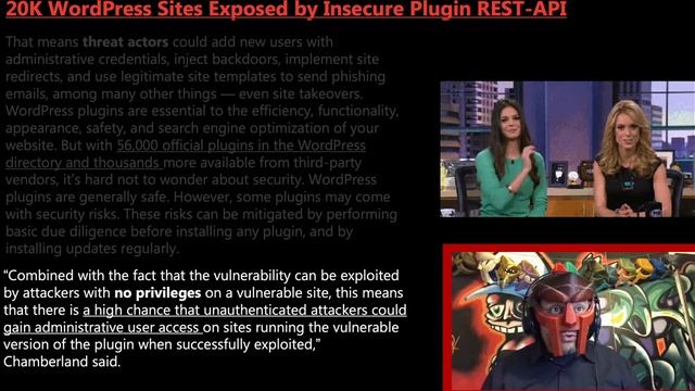 Insecure REST-API Plugins Exposes 20,000 WordPress Sites | Cybersecurity News смотреть онлайн