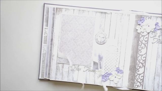 Скрапбукинг. Свадебный альбом в стиле "Прованс". // Wedding album "Provence" смотреть онлайн