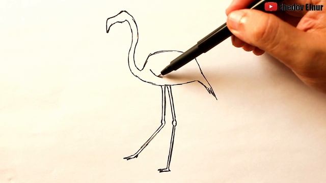 Как нарисовать Фламинго смотреть онлайн
