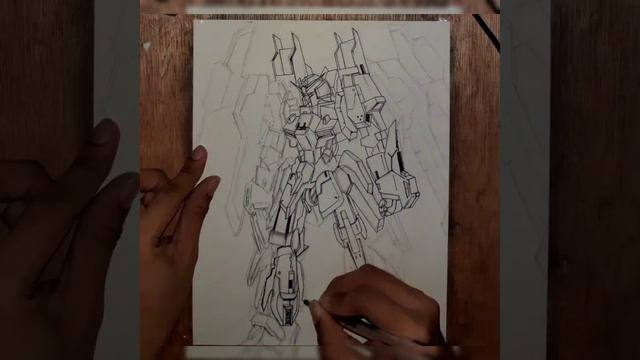 How to draw Lightning Zeta of Gundam Seed( Time lapse)|Pinas Art смотреть онлайн