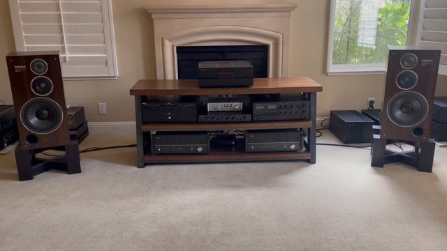 Yamaha B-2X with Yamaha NS-500YST - Beryllium Tweeters and Mids, with with servo woofers смотреть онлайн