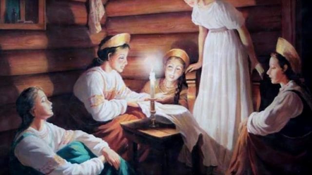 Гадания в рождественский сочельник. смотреть онлайн