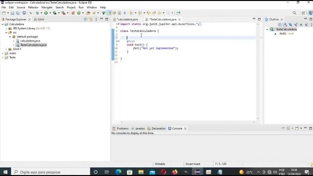 Como fazer teste usando o JUnit test no eclipse. смотреть онлайн