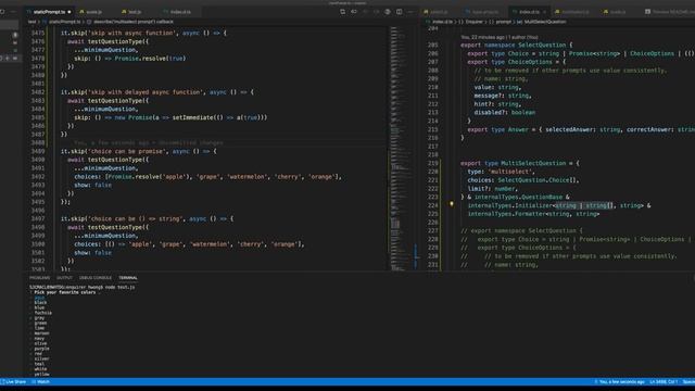 [typescript] add types to enquirer, streaming part 20 смотреть онлайн
