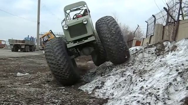 Вездеход Соломономобиль-9, косогор смотреть онлайн